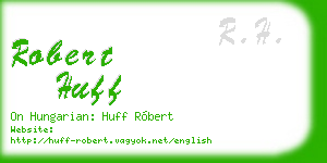 robert huff business card